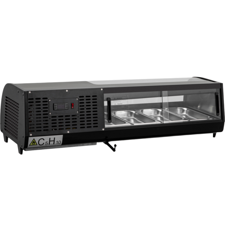 KRD Commercial Refrigerator Sushi & Tapas Showcase 4xGN1/3 XCS42L