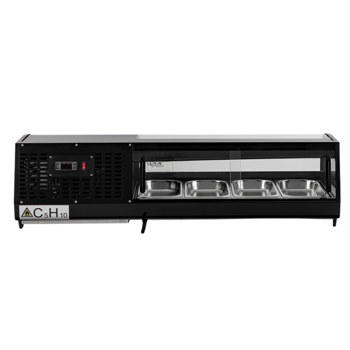 KRD Commercial Refrigerator Sushi & Tapas Showcase 4xGN1/3 XCS42L