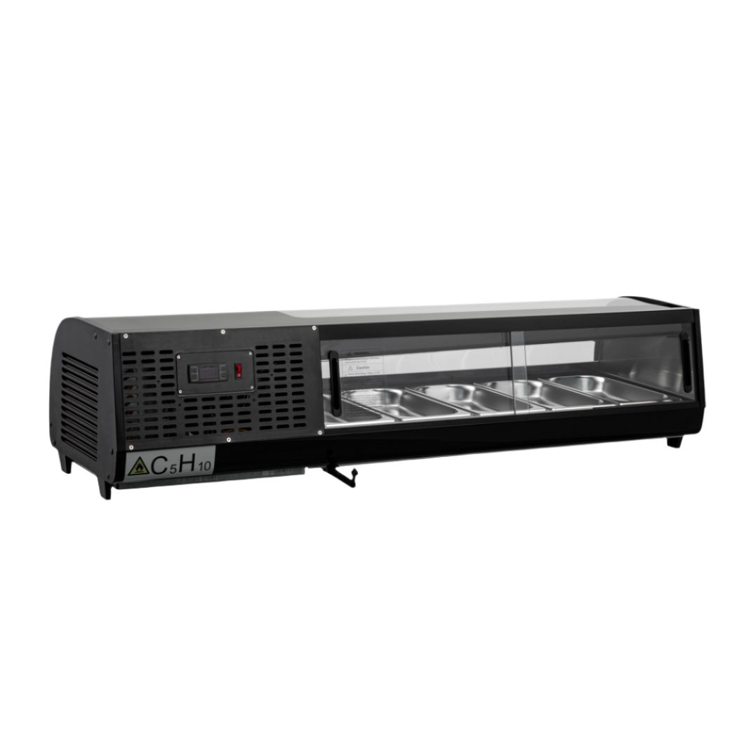 KRD Commercial Refrigerator Sushi & Tapas Showcase 5xGN1/3 XCS52L