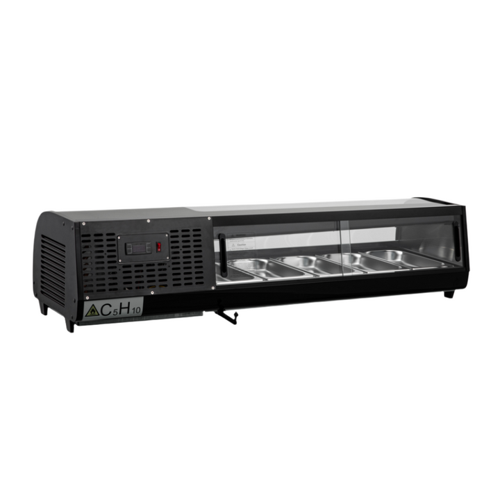 KRD Commercial Refrigerator Sushi & Tapas Showcase 5xGN1/3 XCS52L