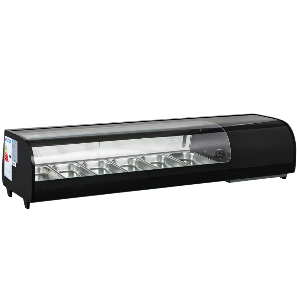 KRD Commercial Refrigerator Sushi & Tapas Showcase 6xGN1/3 XCS62L