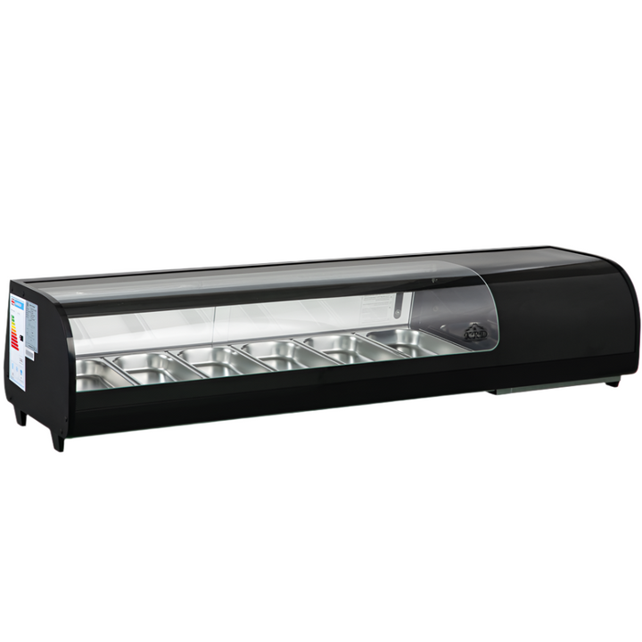 KRD Commercial Refrigerator Sushi & Tapas Showcase 6xGN1/3 XCS62L