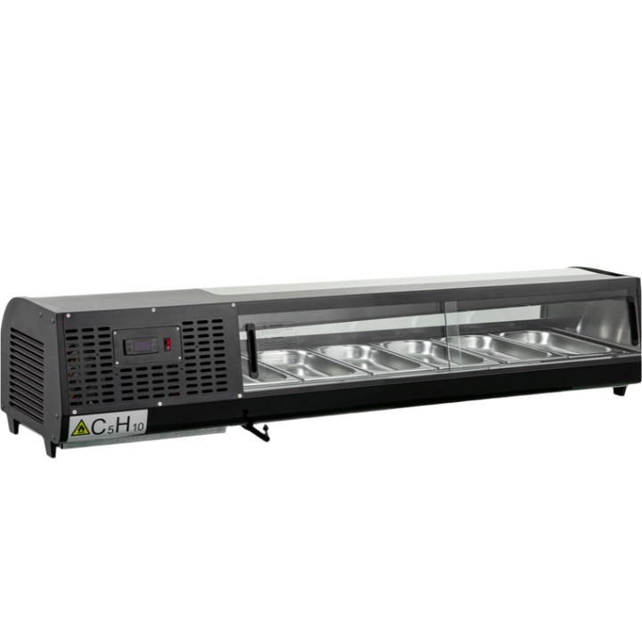 KRD Commercial Refrigerator Sushi & Tapas Showcase 6xGN1/3 XCS62L
