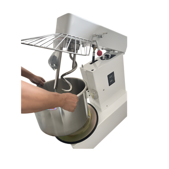 KRD Professional Spiral Dough Mixer 20 litres Liftable head Removable bowl 2 speeds 1 phase HS20T