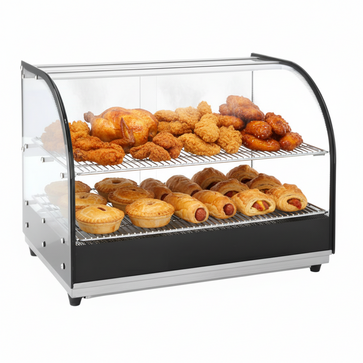 KRD Commercial Hot Display Case 2xGN1/1 Countertop FW500