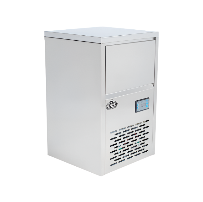 KRD Commercial Ice Cube Machine Under counter 30kg/24h 10kg bin ZBL30, stainless steel, suitable for commercial kitchen equipment.