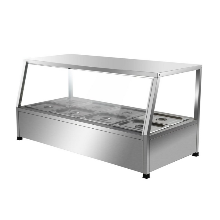 KRD Commercial Display Bain Marie Countertop 4xGN1/1 150mm HBM212