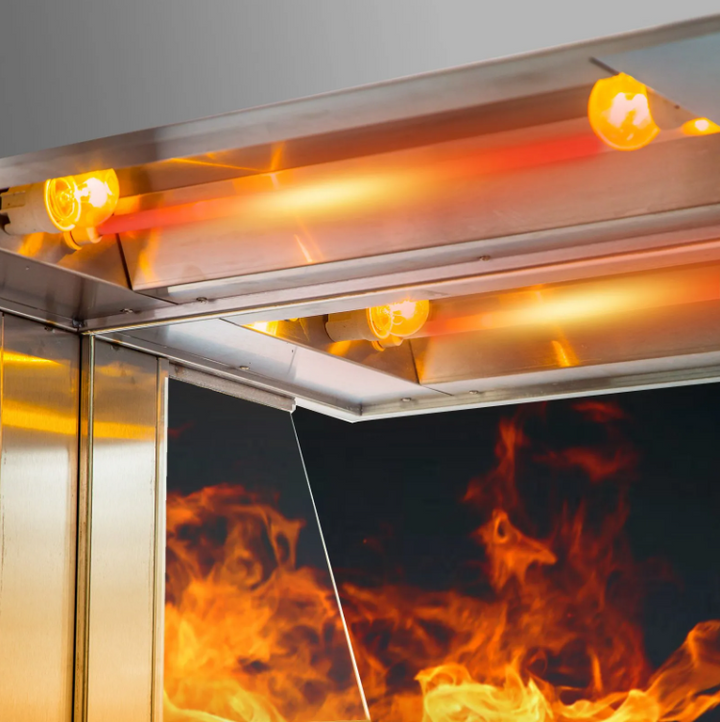 KRD Countertop 80cm Food Warmer Display & Chip Scuttle HCW8