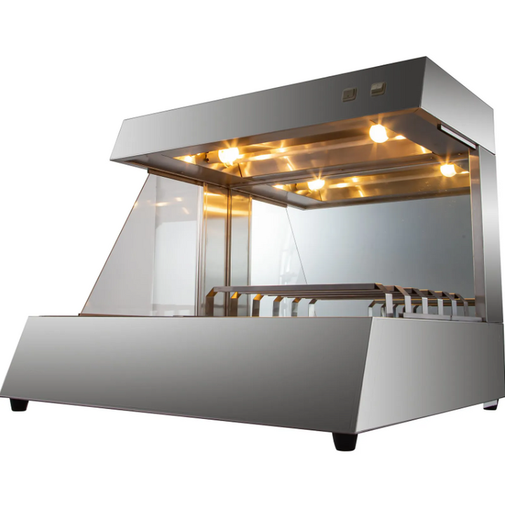 KRD Countertop 80cm Food Warmer Display & Chip Scuttle HCW8