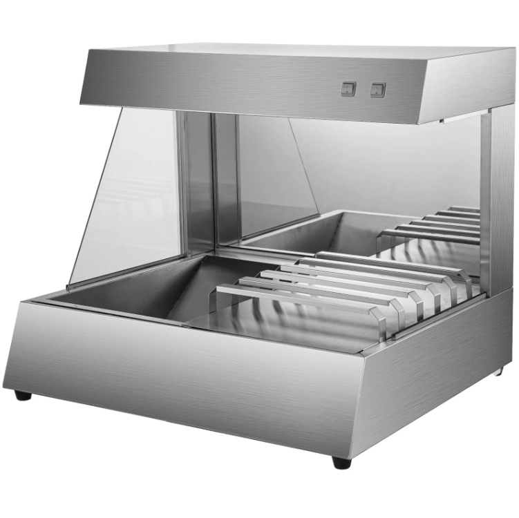 KRD Countertop 80cm Food Warmer Display & Chip Scuttle HCW8