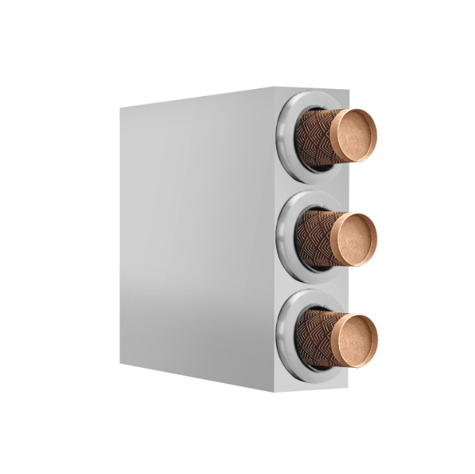 KRD Commercial Cup Dispenser 3 Slots 89 mm in diameter Stainless Steel HCW3