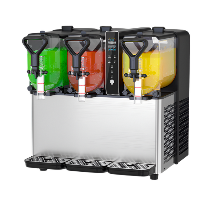 KRD Commercial Slush Machine 3 x 3 Litres Digital 490x530x545mm RL3X3