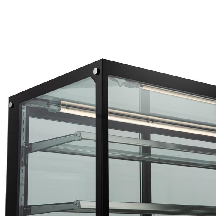 KRD Commercial Cake Display Fridge Merchandiser 430 litres 2 shelves Stainless 1200mm