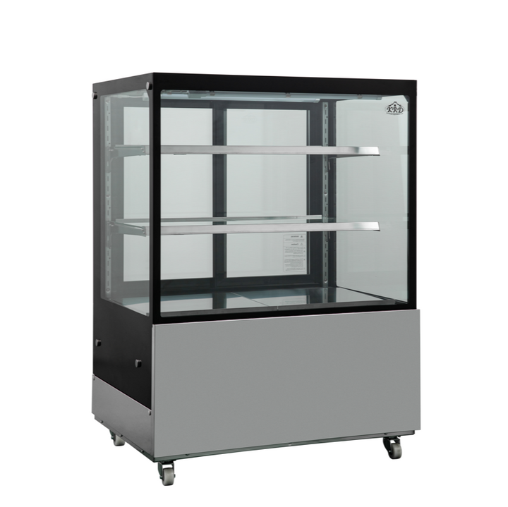 KRD Commercial Cake Display Fridge Merchandiser 330 litres 2 shelves Stainless 900mm