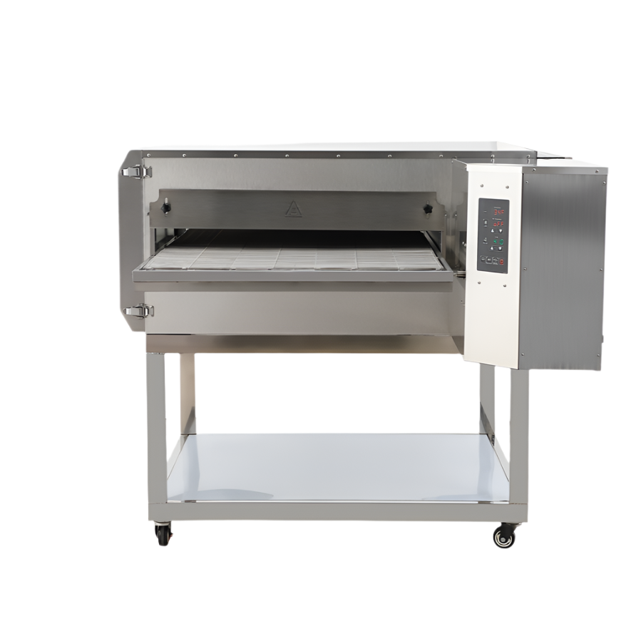 KRD Commercial Gas Conveyor Pizza Oven 32'' Standing 20 Pizzas of Per Hour Programmable LM32Q