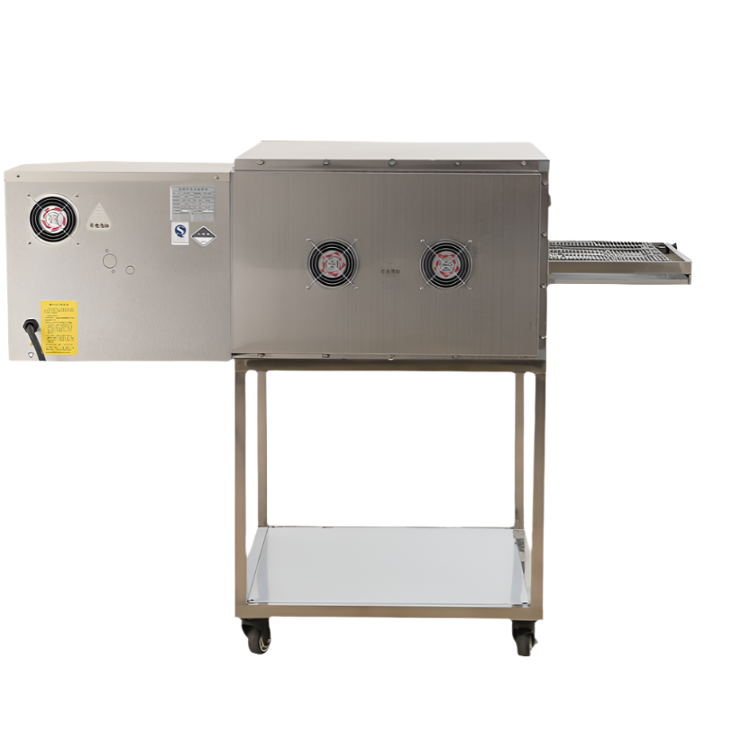 KRD Commercial Electric Conveyor Pizza Oven Standing 20 Pizzas of 18'' Per Hour Digital Programmable LM18D
