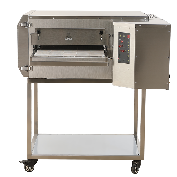 KRD Commercial Electric Conveyor Pizza Oven Standing 20 Pizzas of 18'' Per Hour Digital Programmable LM18D