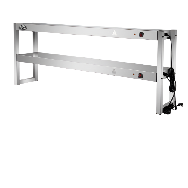 KRD Commercial Quartz Lamp Heating Gantry 2 tier 1800mm FWL182 electric food warmer with stainless steel design