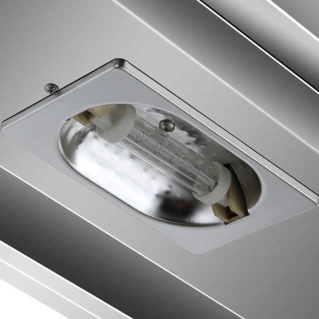 KRD Commercial Quartz Lamp Heating Gantry 3 tier 1500mm FWL153 heating element close-up view