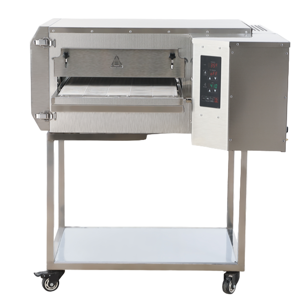 KRD Commercial Gas Conveyor Pizza Oven 20 Pizzas of 18'' Per Hour Standing Programmable LM18Q