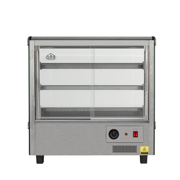 KRD Commercial 120 Litre Countertop Display Warmer 3 shelf stainless steel