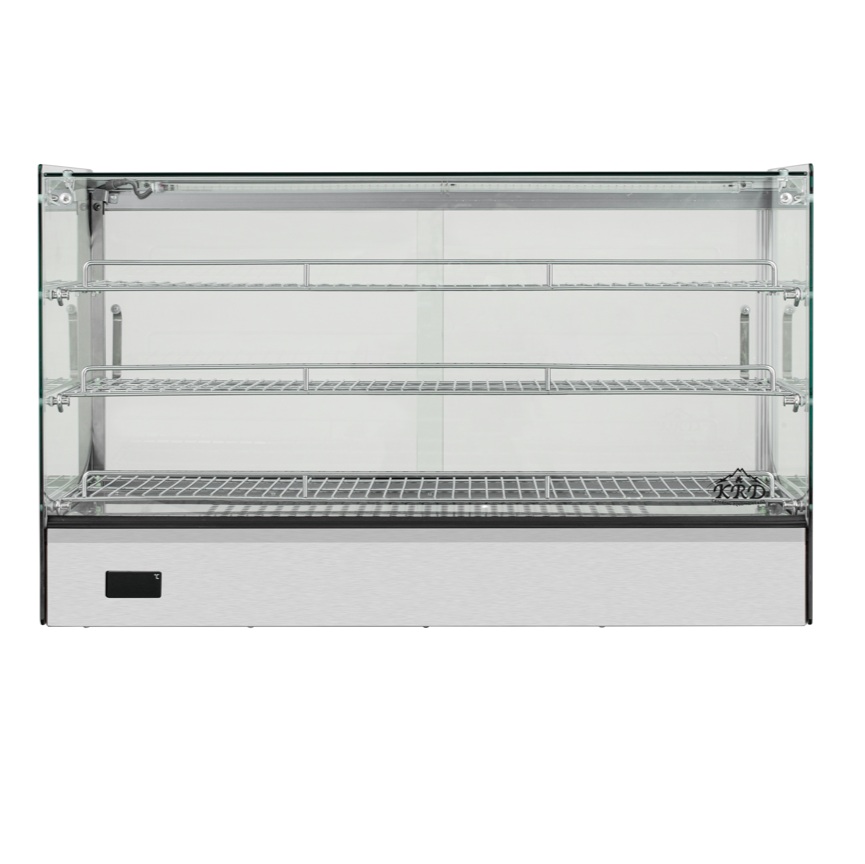 KRD Commercial 165 Litre Countertop Display Warmer 3 shelf stainless steel 88cm