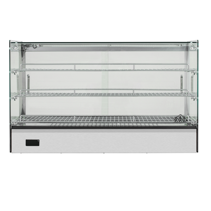 KRD Commercial 165 Litre Countertop Display Warmer 3 shelf stainless steel 88cm