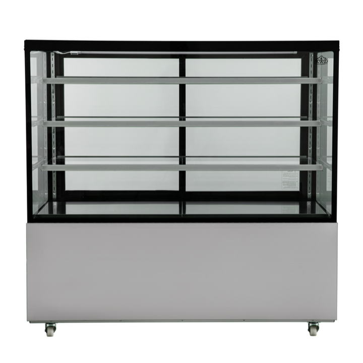 KRD Cake Counter 1500x675x1435mm 3 shelves Stainless steel base LED 1500mm