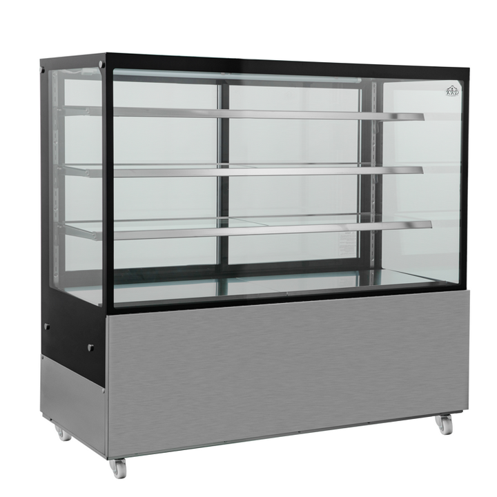 KRD Cake Counter 1500x675x1435mm 3 shelves Stainless steel base LED 1500mm