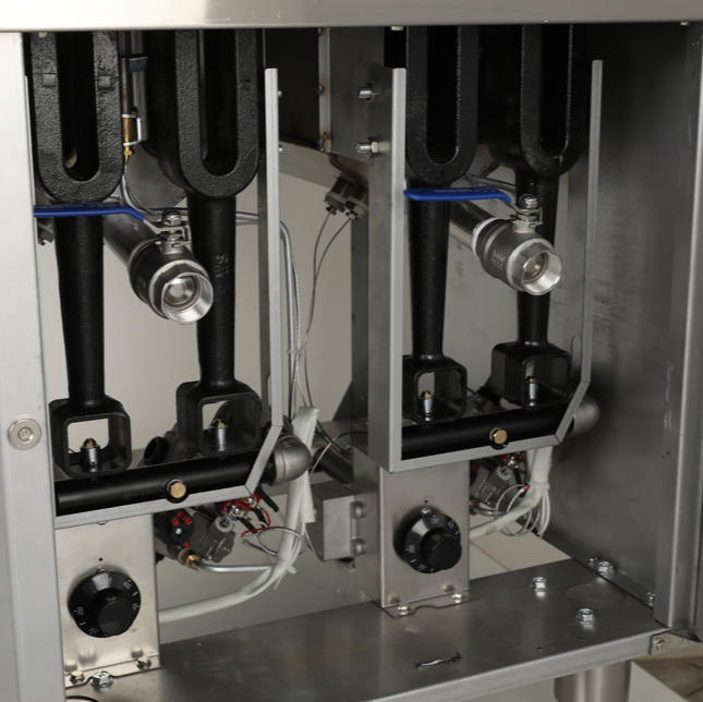 KRD Professional Free standing Fryer Natural gas Twin tank 2x 20 litres 45kW CGK2G2