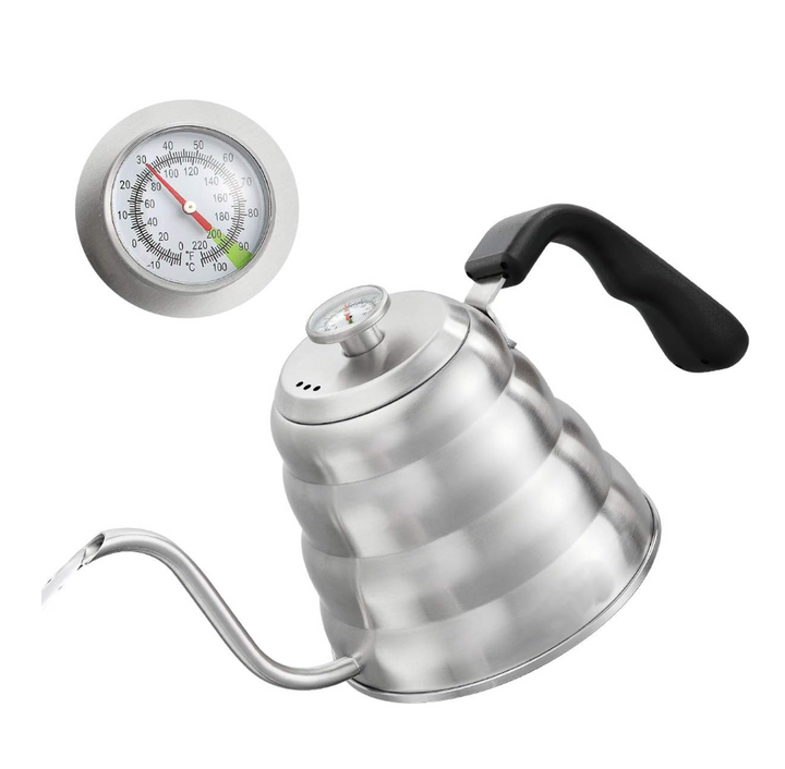 KRD Pour Over Coffee Kettle with Thermometer for Exact Temperature Gooseneck Coffee Kettle 800ml