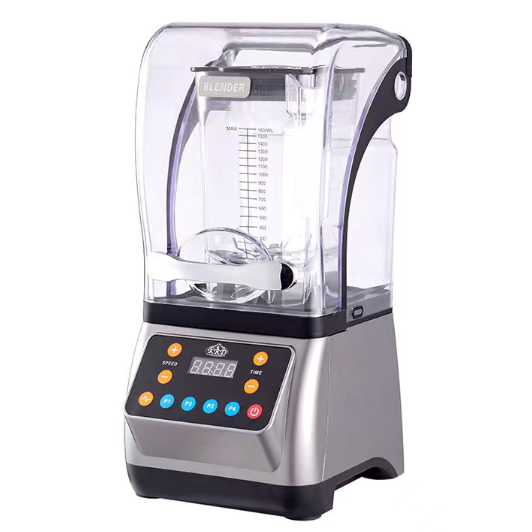 KRD Commercial 1.8 Litre Digital Blender with Sound Enclosure 2200w in stainless steel finish