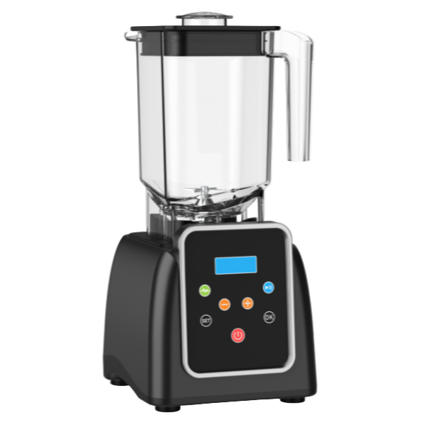 KRD Professional Digital Blender 1.8 Litres 2200w with clear jug and control panel features.
