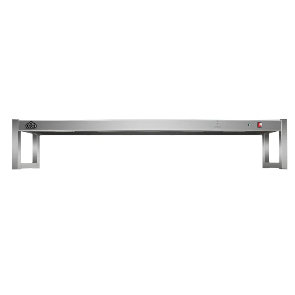 KRD Commercial Quartz Lamp Heating Gantry Single tier 1800mm FWL181 front view showing stainless steel design