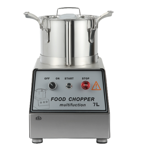 KRD Multi-Functional Food Processor Vegetable & Meat Cutter 7 Litres QS807 in stainless steel finish.