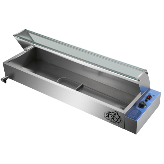 KRD Commercial Display Wet Bain Marie Countertop warmer 4xGN1/2 1205mm