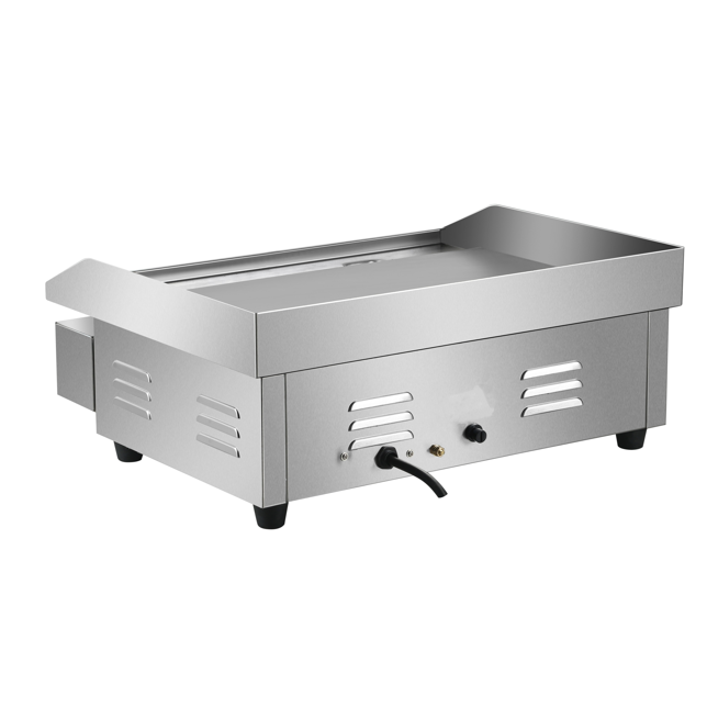 KRD Commercial Griddle Smooth Chrome Plate 550*430*240mm 3KW Electric