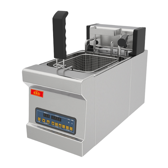 KRD Countertop Electric Programmable Auto-Lift Single Tank Fryer 8 Litres OFEH08A