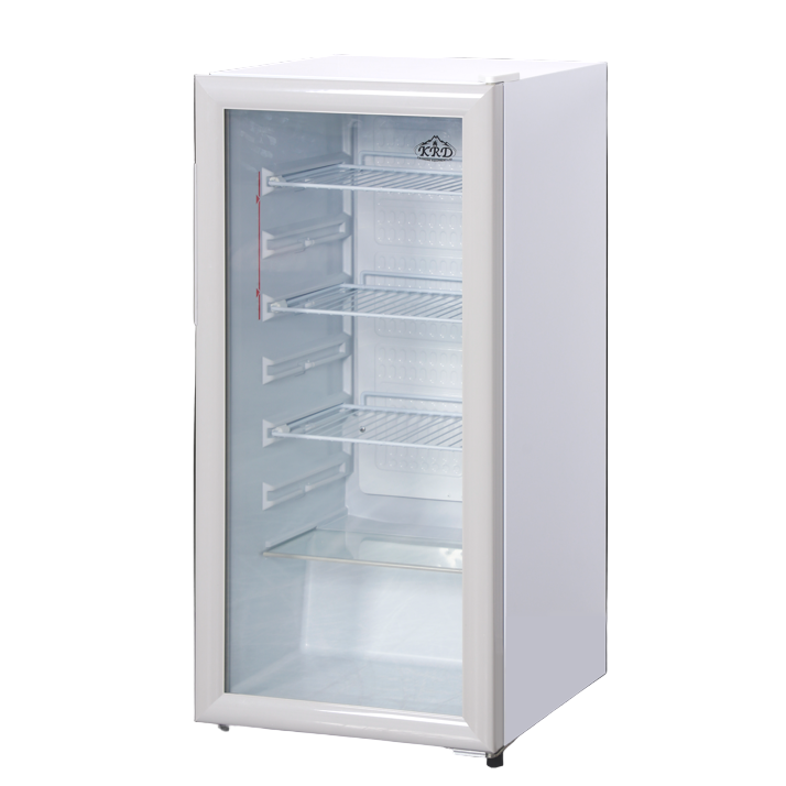KRD Back Bar Cooler Single Hinged Door Drinks Cooler 160L White 48cm LGZ160 with spacious interior and adjustable shelves