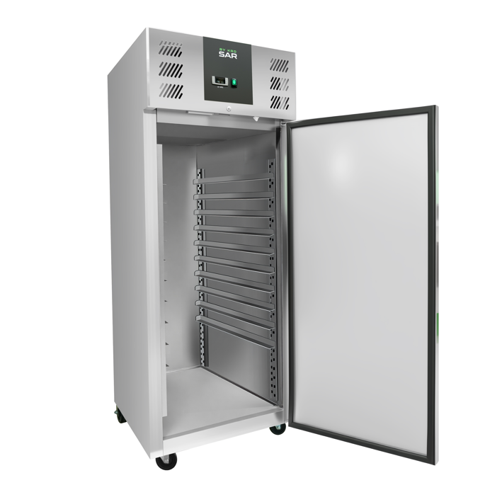 KRD 737ltr Commercial Bakery Fridge Stainless Steel Upright cabinet Single door 800x600mm Ventilated cooling PA800TN