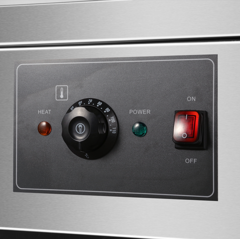 KRD Professional Hot Cupboard with 2 Tier Heated Gantry 120cm