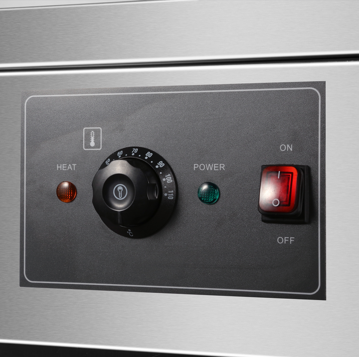 KRD Professional Hot Cupboard with 2 Tier Heated Gantry 120cm