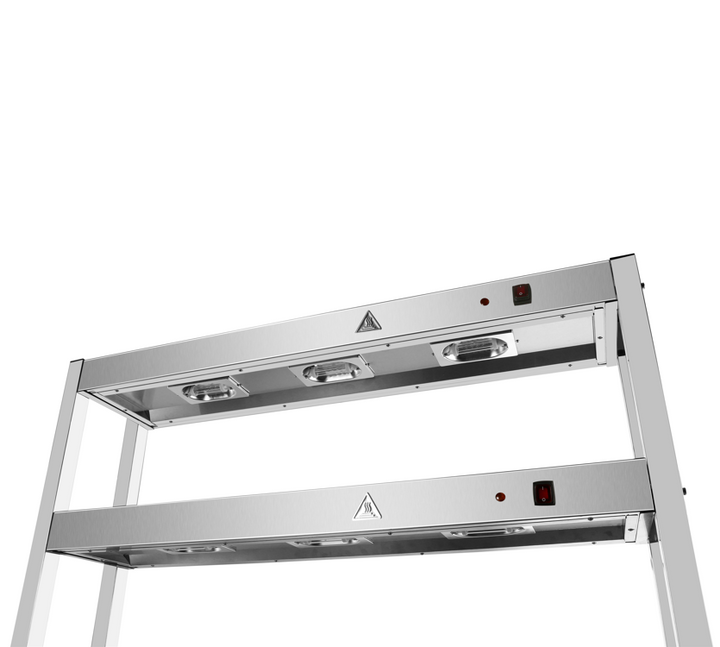 KRD Professional Hot Cupboard with 2 Tier Heated Gantry 120cm