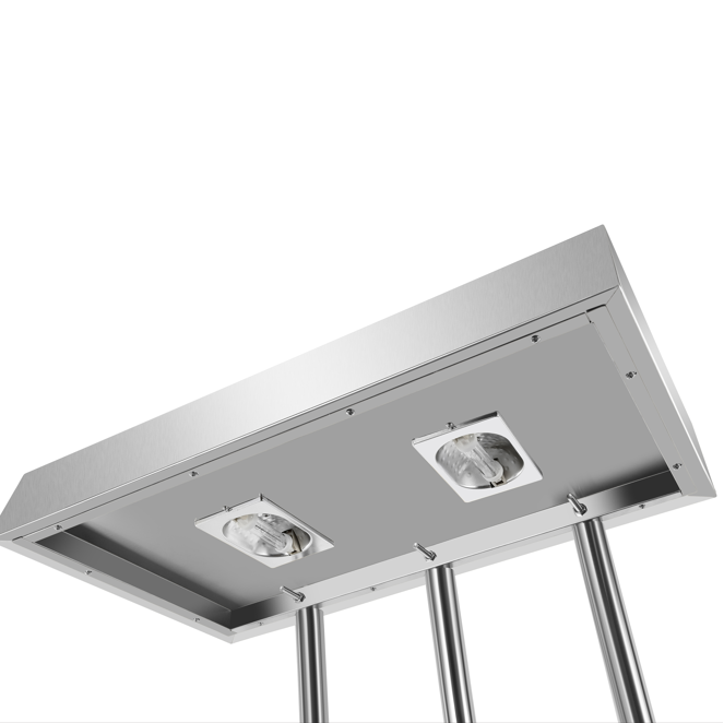 KRD Commercial Table Top Food & Chip Scuttle Warming Machine Bagging station PFW1T1