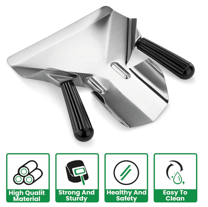 KRD Potato chip spatula Scoop French Fry Bagger Dual Handle