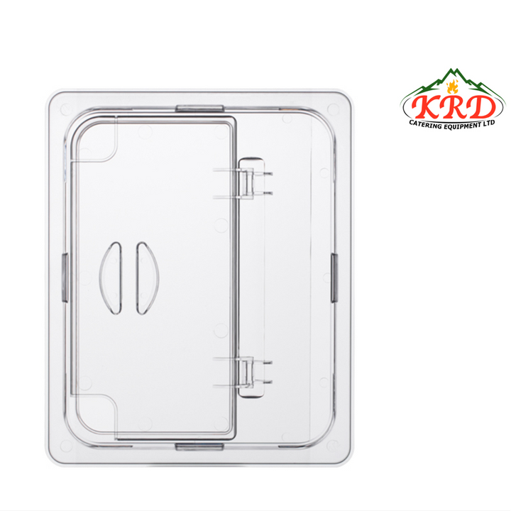 KRD Polycarbonate Gastronorm 1/2 Open Flip Lid