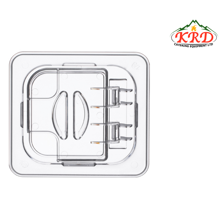 KRD Polycarbonate Gastronorm 1/6 Open Flip Lid