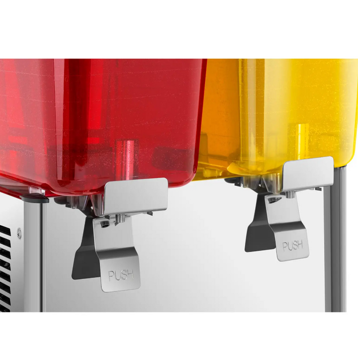 KRD Commercial 2 Tank Cold Drinks Juice Dispenser 2x18 litres