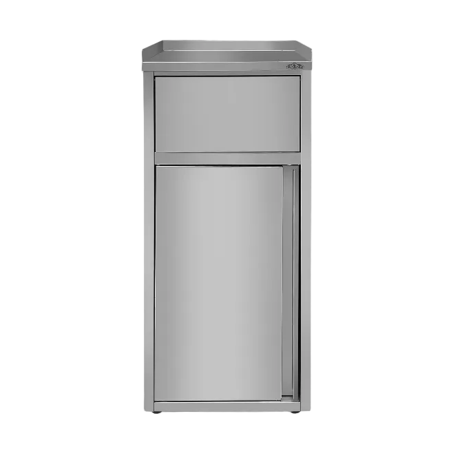 KRD Commercial Waste Bin Cabinet Stainless Steel Work Table 502x532x1226mm AER55