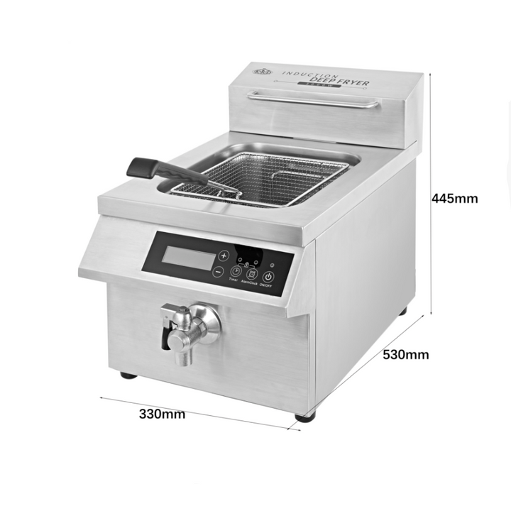 KRD Professional Induction Fryer 12 Litre 3kW AMCD12F101